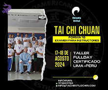 Talleres de Taichi en el Perú - 17 & 18 de Agosto 2024