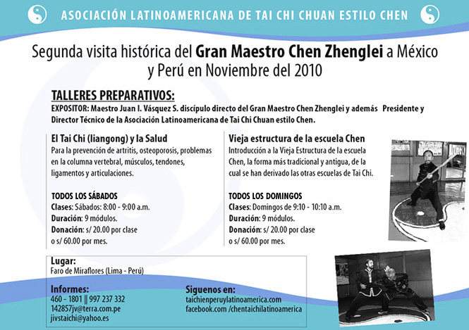 Segunda visita historica del Gran Maestro Chen Zhenglei a Mexico y Peru